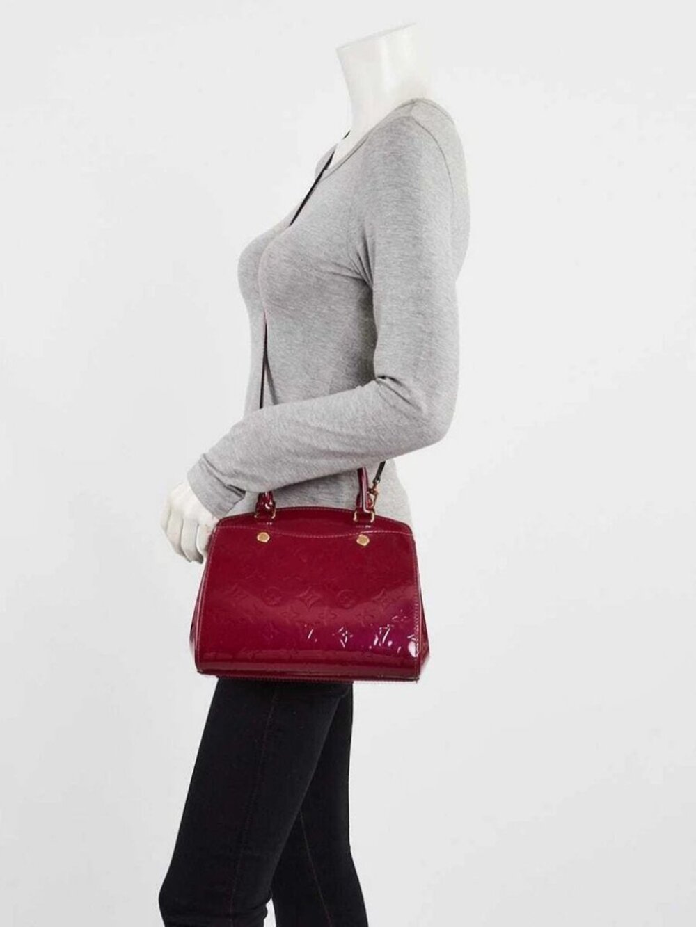 Louis Vuitton Magenta Monogram Vernis Brea PM NM Bag - Picture 2 of 12